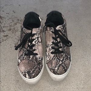 snake print sneakers